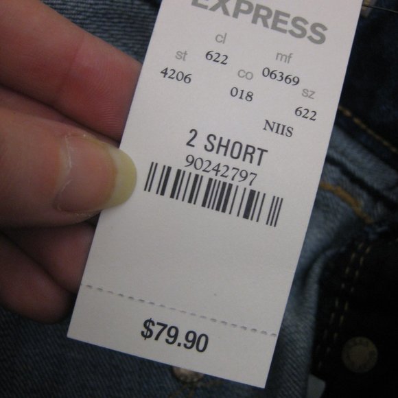 NWT Express Zelda ultra skinny leg jeans 2 short - Picture 5 of 6